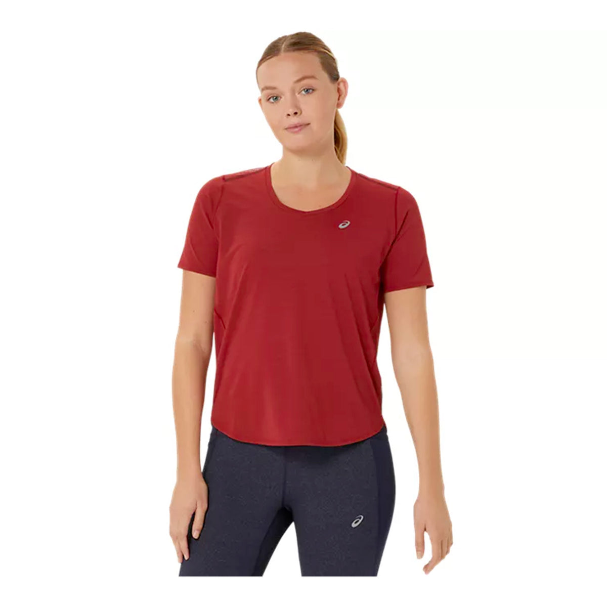 ASICS ROAD V-NECK SS TOP - FEMME