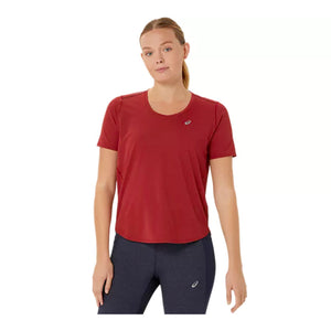 ASICS ROAD V-NECK SS TOP - FEMME