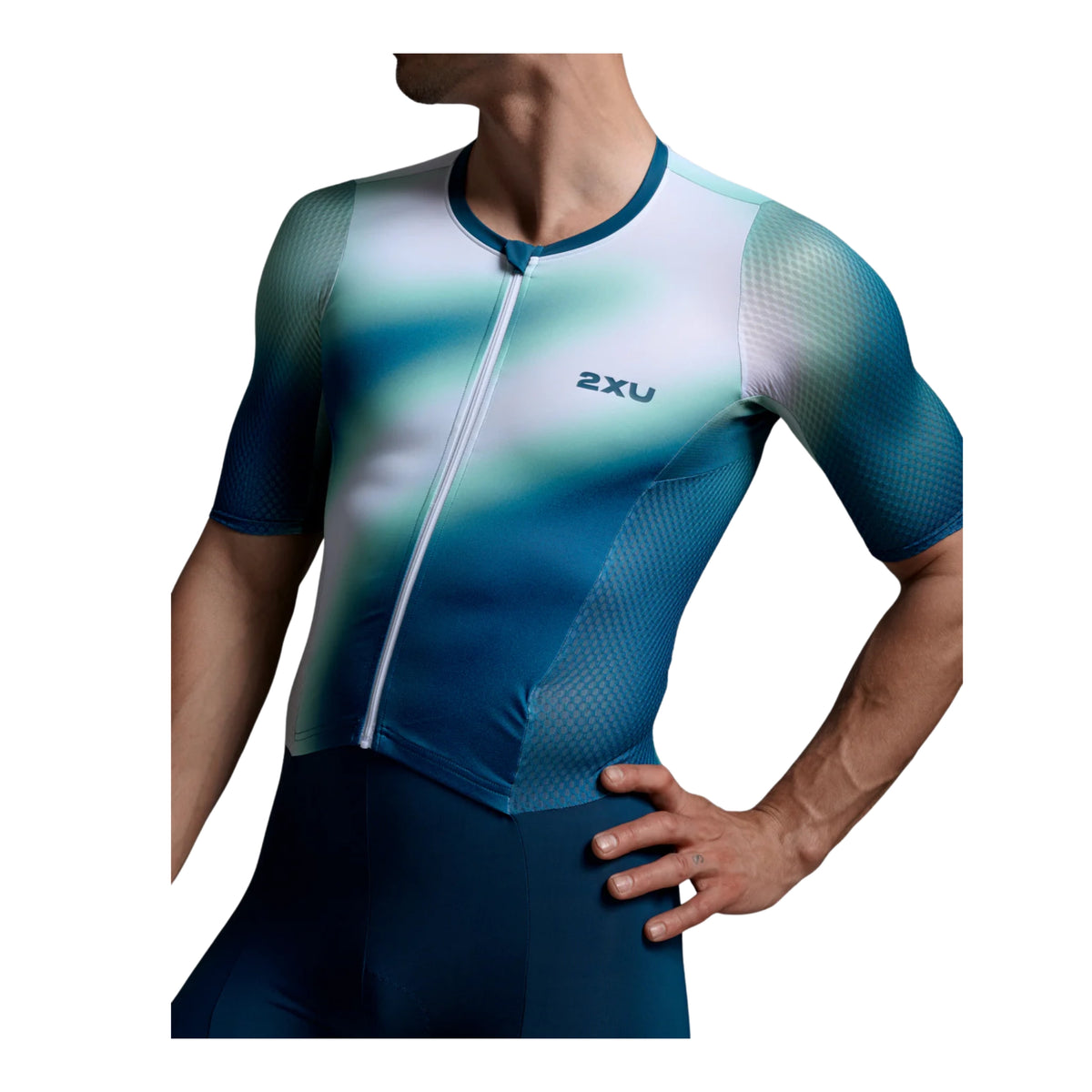 2XU AERO HEX SLEEVED TRISUIT - HOMME