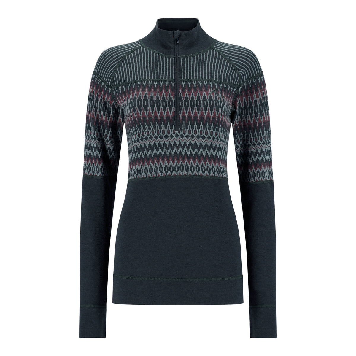 KARI TRAA SILJA WOOL HALF ZIP - FEMME