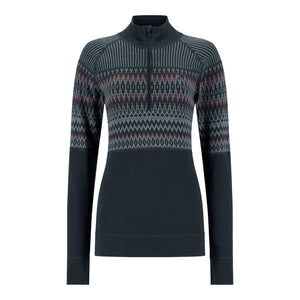 KARI TRAA SILJA WOOL HALF ZIP - FEMME