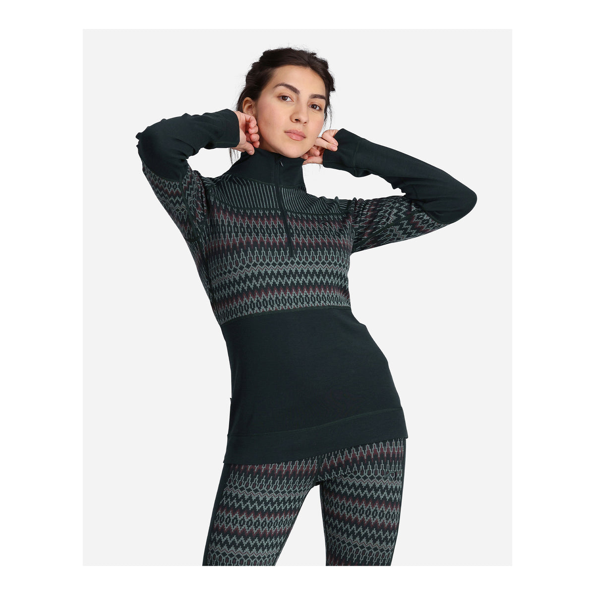 KARI TRAA SILJA WOOL HALF ZIP - FEMME