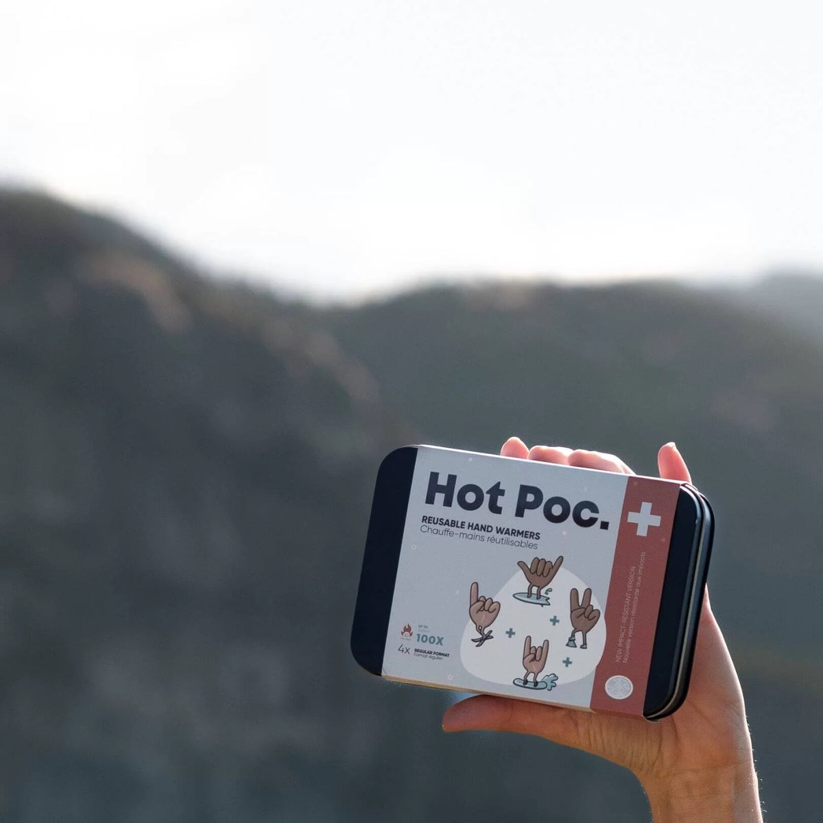 4 CHAUFFE-MAINS RÉUTILISABLES HOT POC +