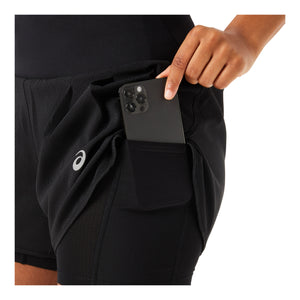 ASICS ROAD 2-N-1 3.5IN SHORT - FEMME