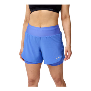 BROOKS CHASER 5" 2-IN-1 SHORTS 2.0 - FEMME