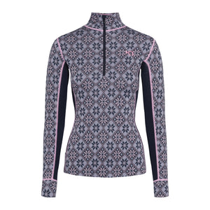 KARI TRAA ROSE WOOL HALF ZIP - FEMME