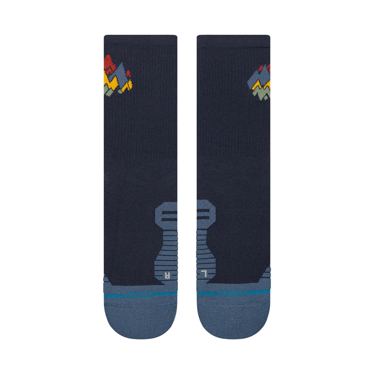 STANCE RUN PEAKS RIBBED LÉGER CREW - UNISEXE