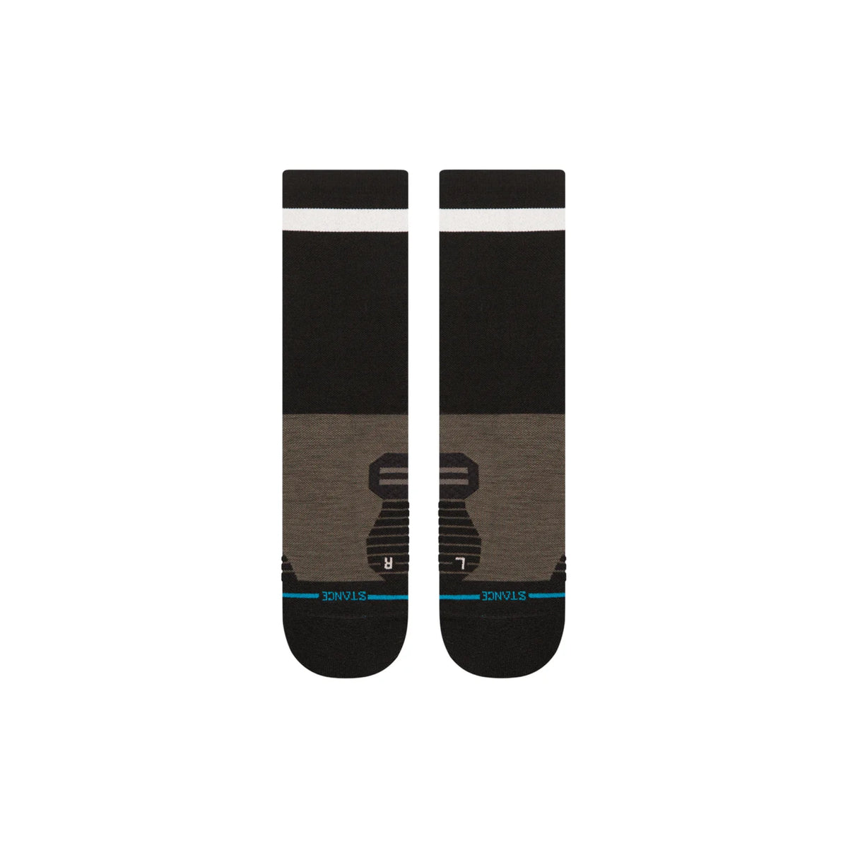 STANCE RUN TAKE YUR TIME LIGHT WOOL CREW - UNISEXE