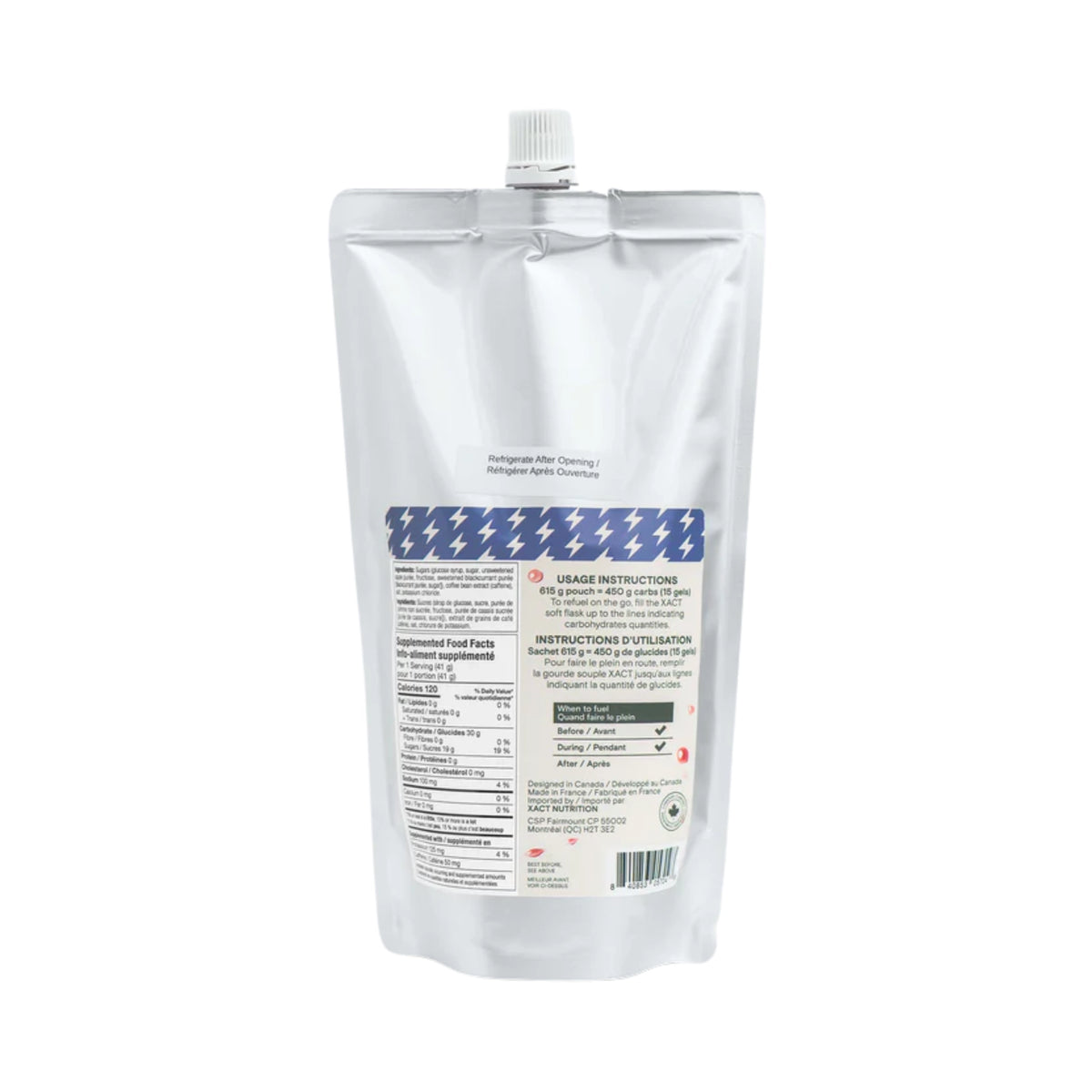 XACT ENERGY GEL DE FRUITS : REFILL 15 PORTIONS