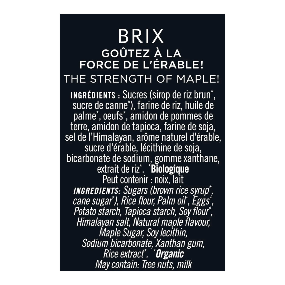 BRIX ENERGY MAPLE WAFFLE