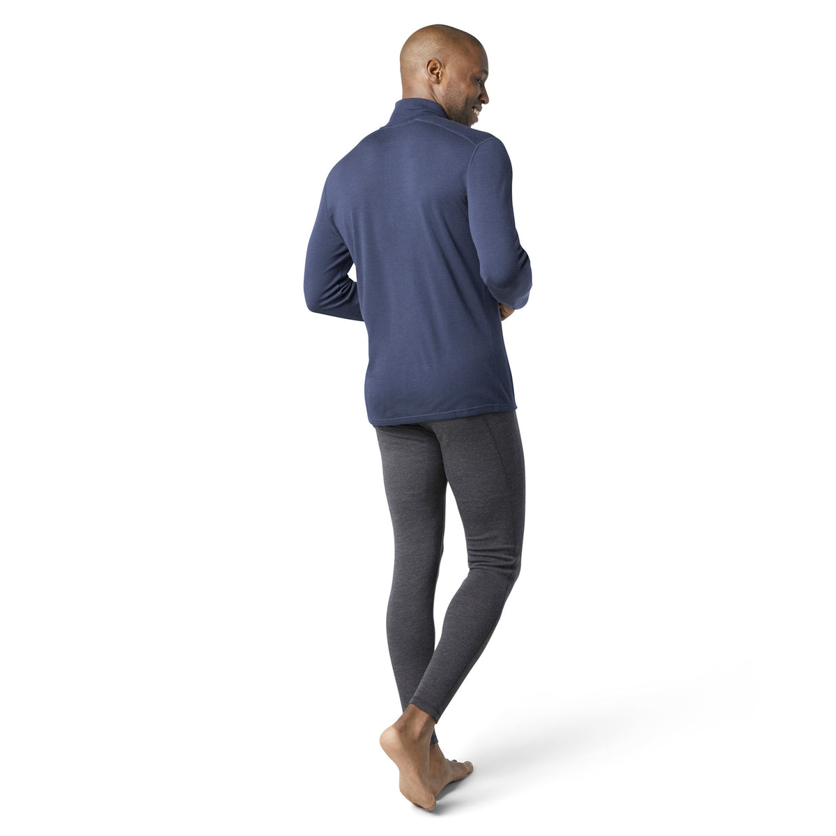 SMARTWOOL CLASSIC THERMAL MERINO BASE LAYER 1/4 ZIP - HOMME
