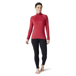 SMARTWOOL CLASSIC THERMAL MERINO BASE LAYER 1/4 ZIP BOXED - FEMME