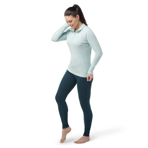 SMARTWOOL CLASSIC THERMAL MERINO BASE LAYER 1/4 ZIP BOXED - FEMME