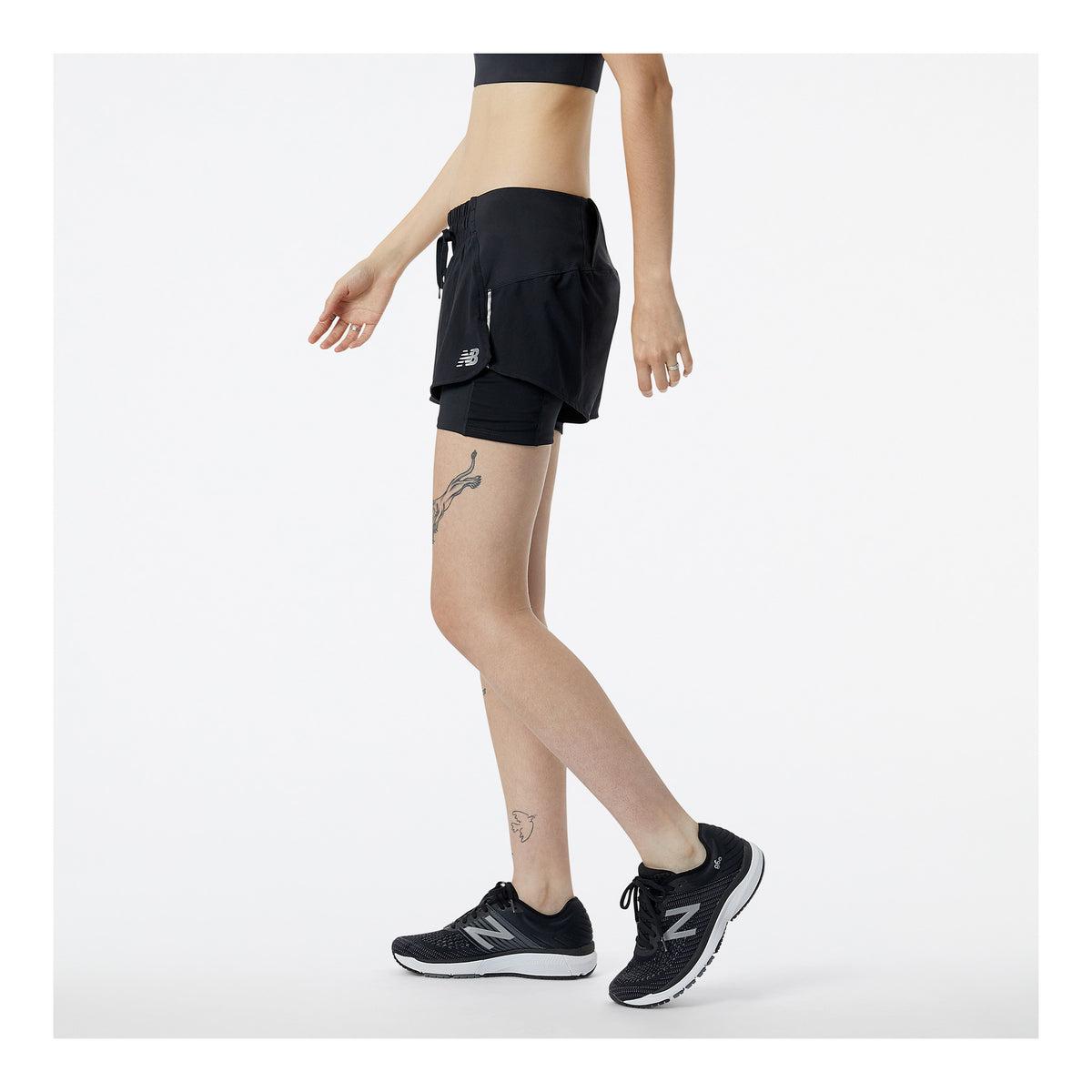 NEW BALANCE SHORT 2-EN-1 IMPACT RUN - FEMME
