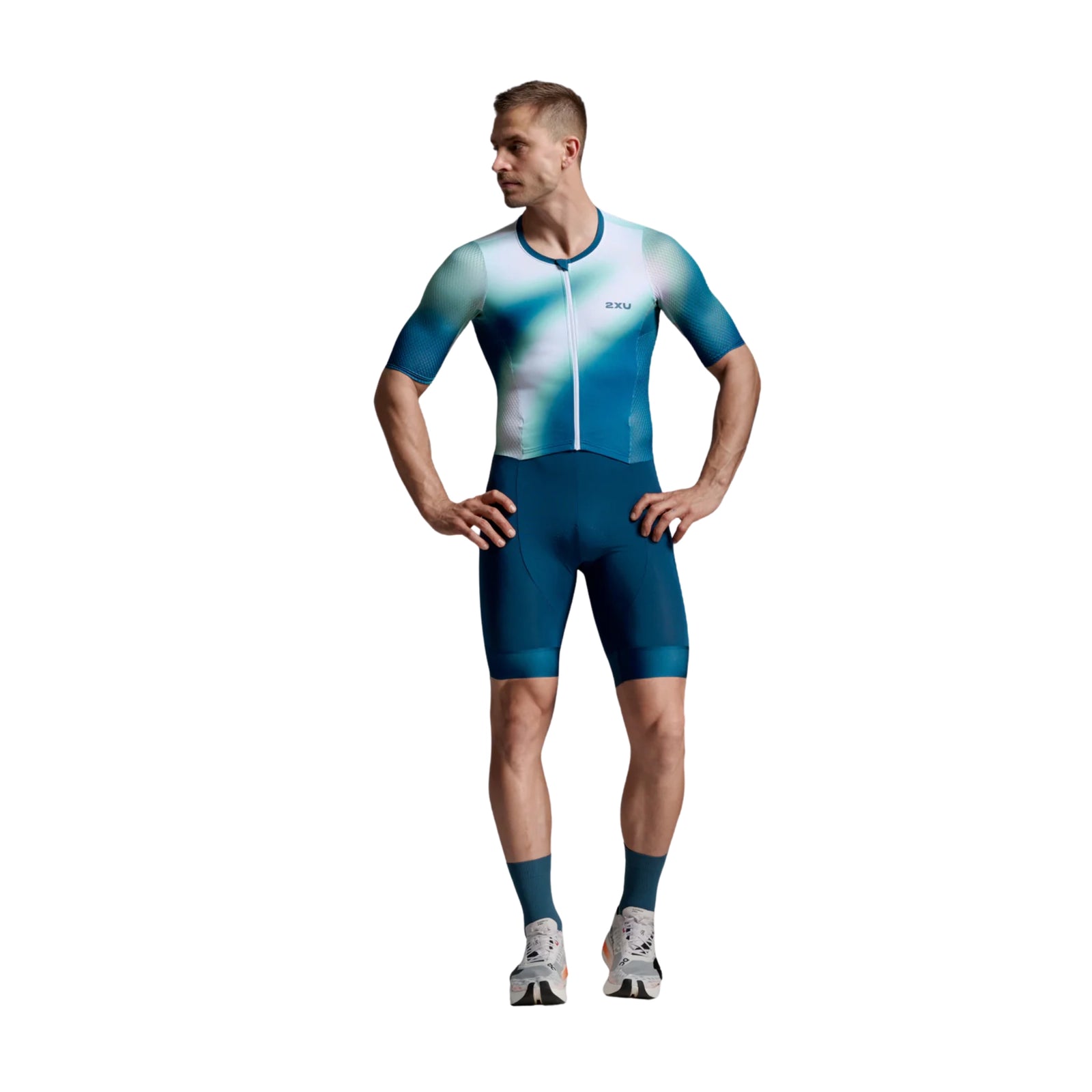 2XU AERO HEX SLEEVED TRISUIT - HOMME