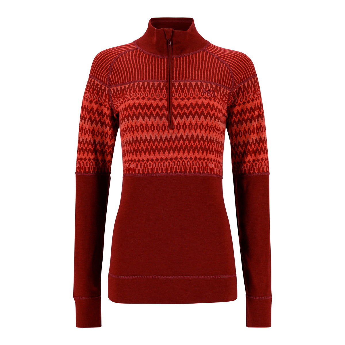 KARI TRAA SILJA WOOL HALF ZIP - FEMME
