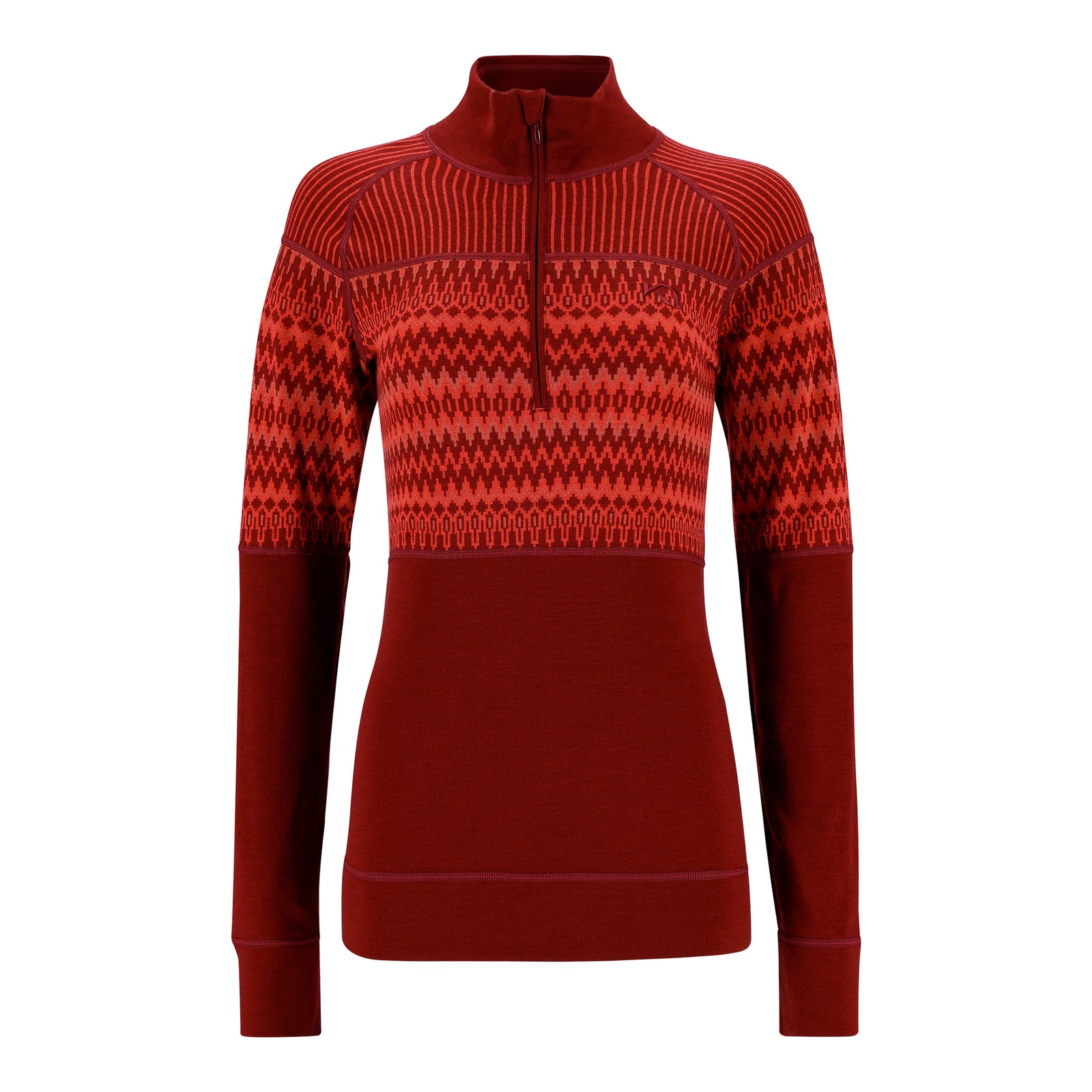 KARI TRAA SILJA WOOL HALF ZIP - FEMME