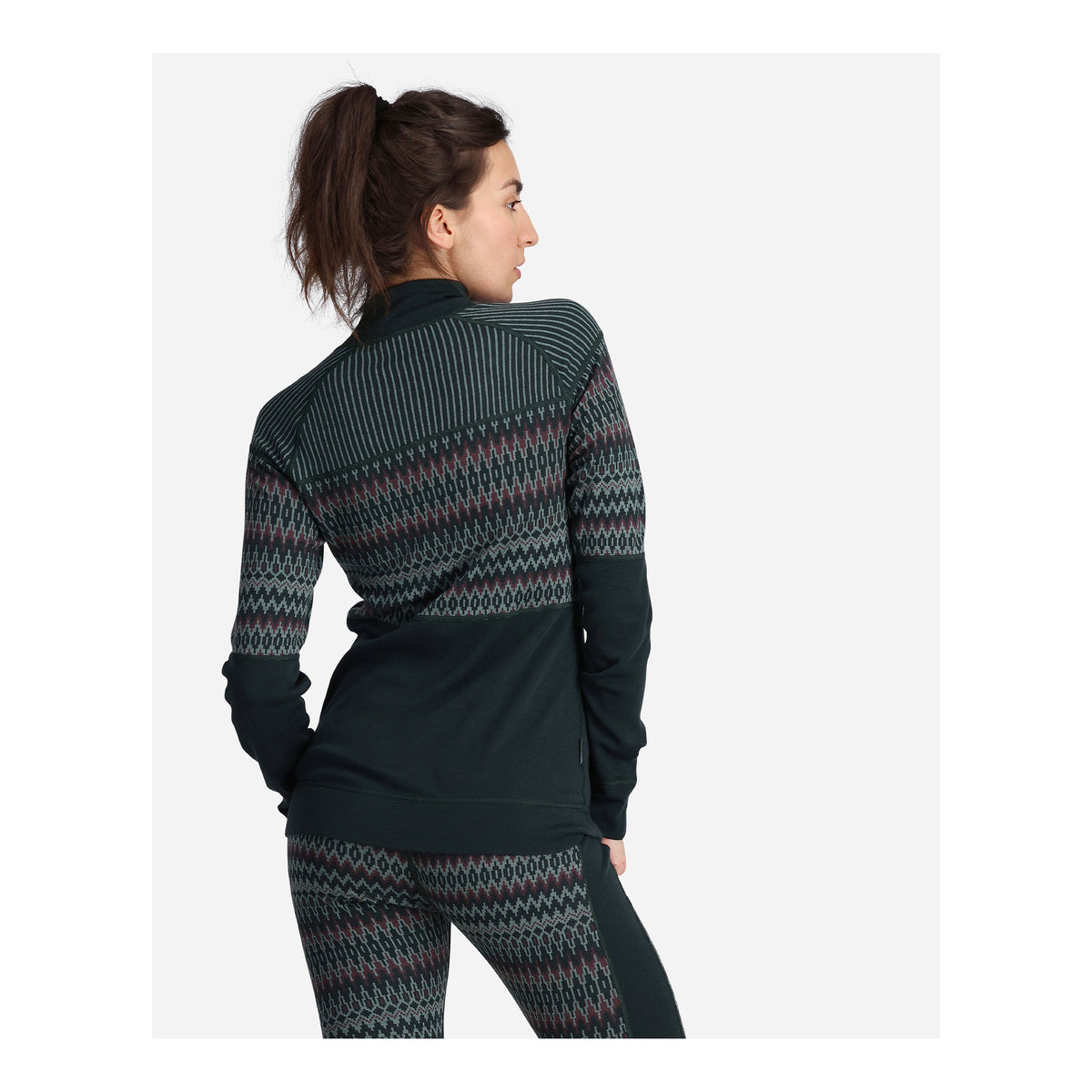 KARI TRAA SILJA WOOL HALF ZIP - FEMME