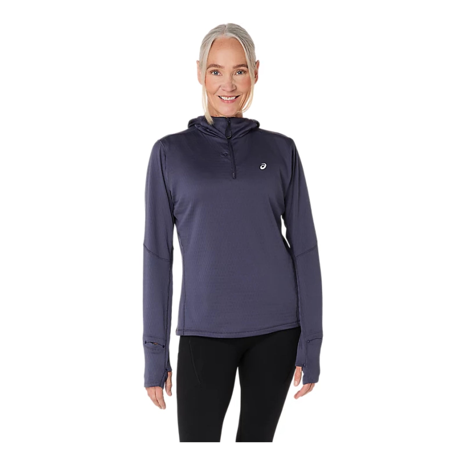 ASICS ROAD WINTER HOODIE MANCHES LONGUES - FEMME