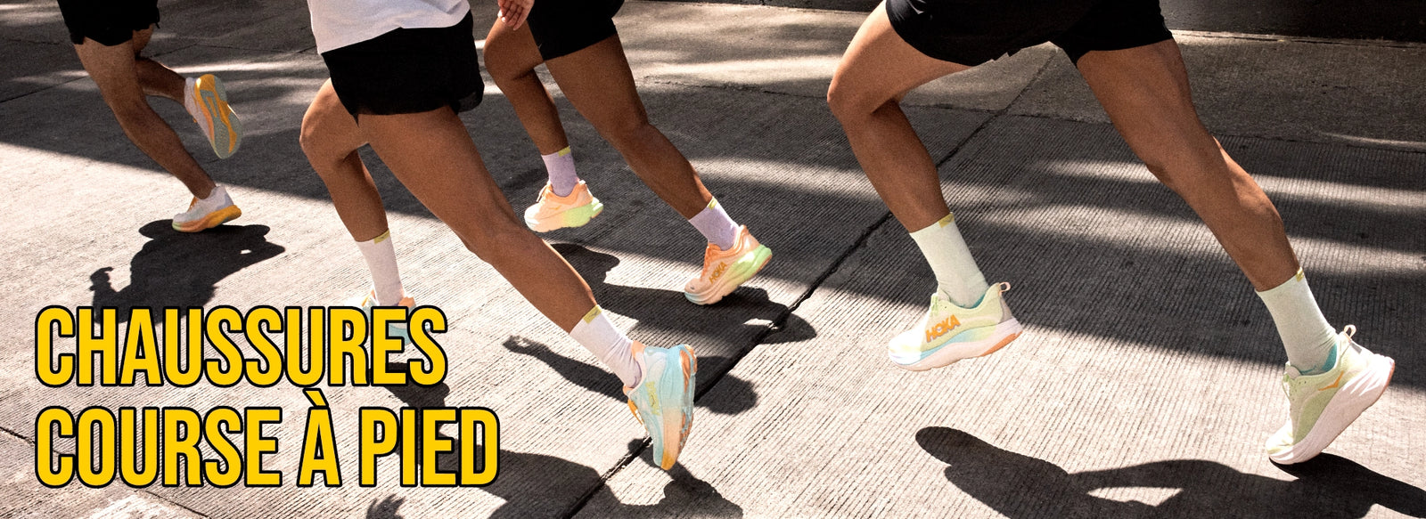 Bannière chaussures de course à pied