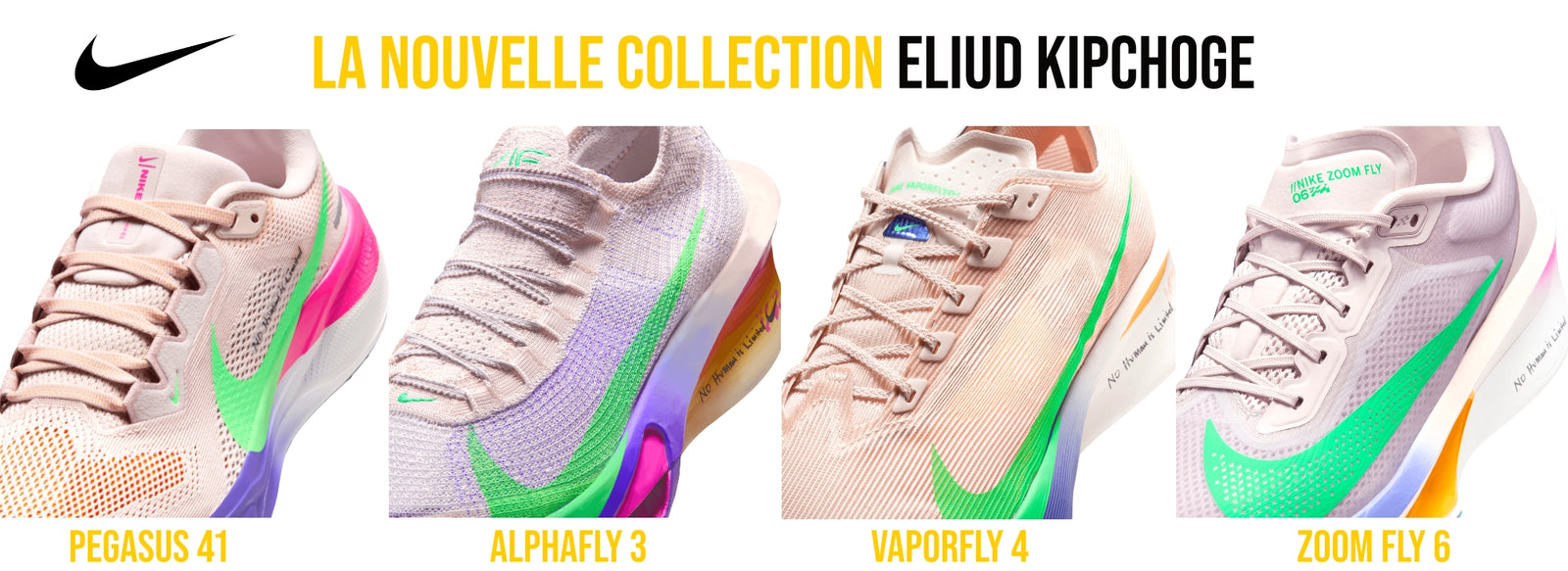 Bannière collection Eliud Kipchoge Nike 2025