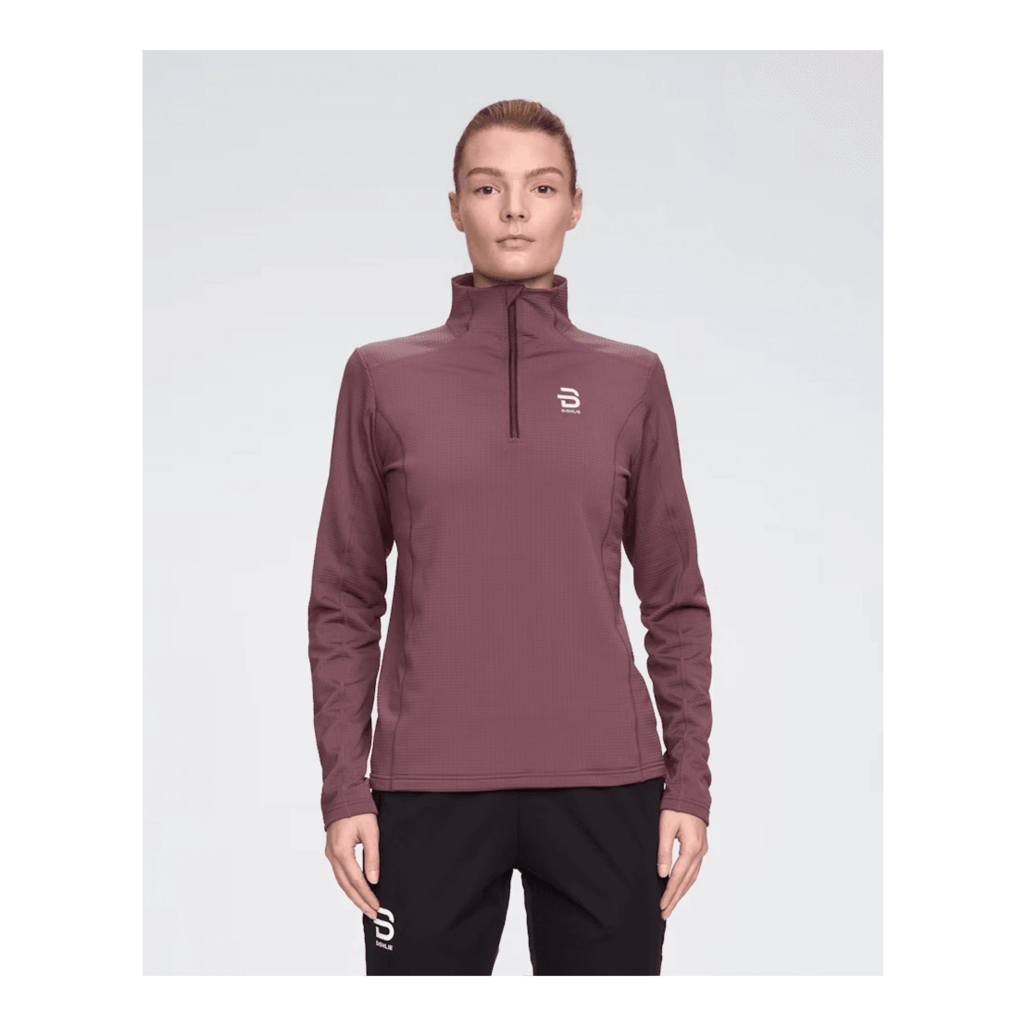 BJORN HALF ZIP GRID - WOMEN