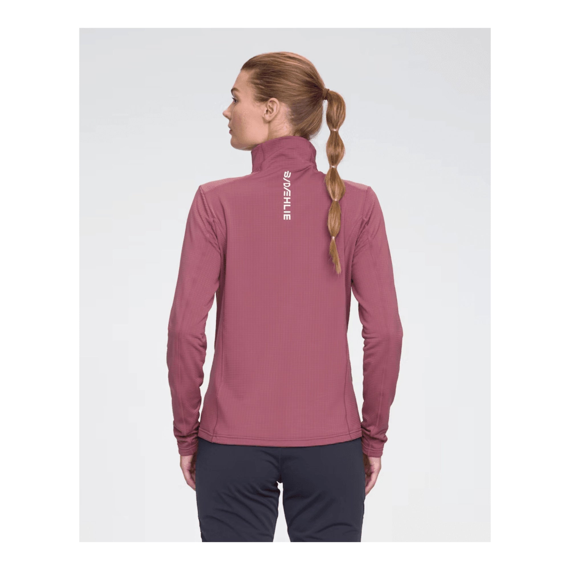 BJORN HALF ZIP GRID - WOMEN