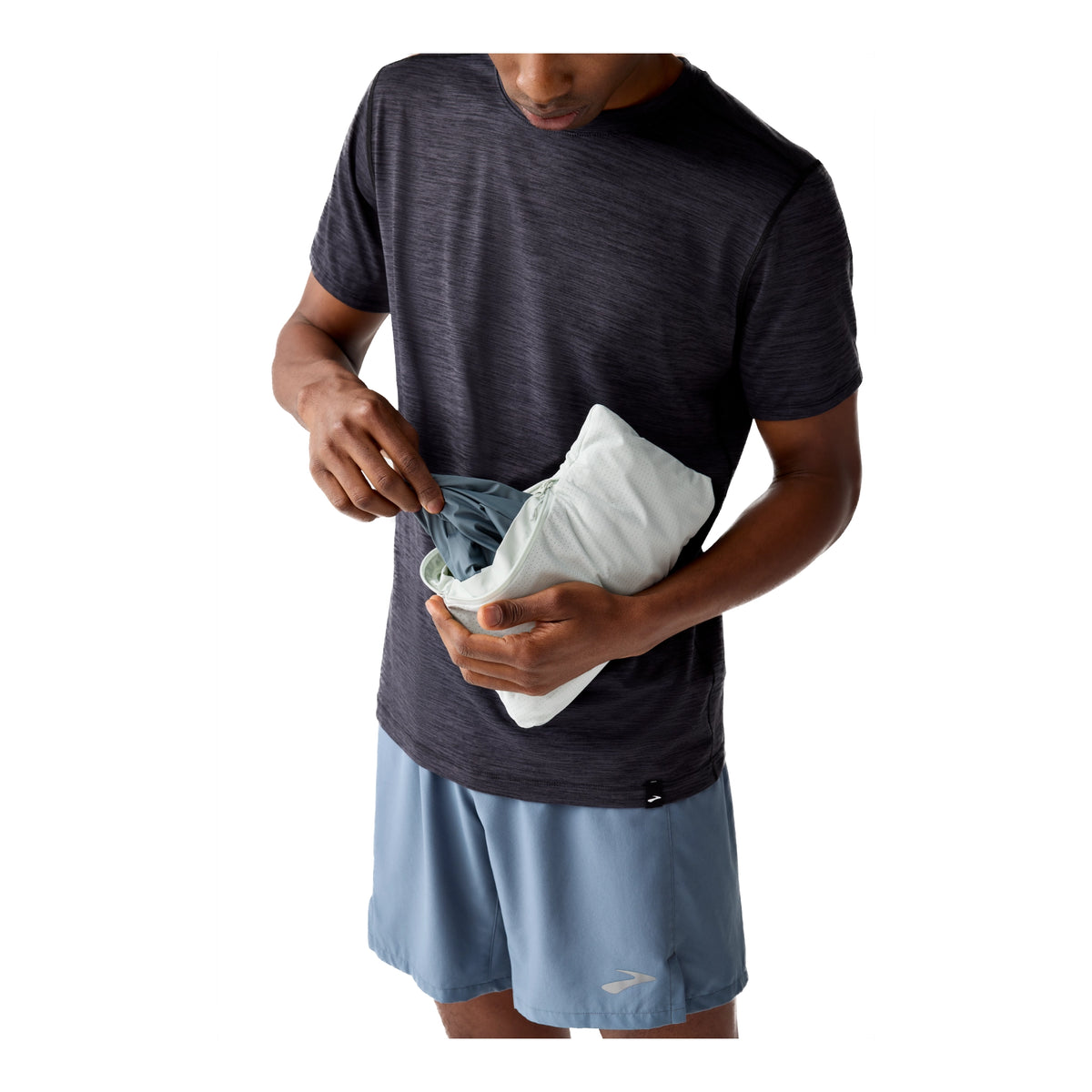 BROOKS CANOPY PACKABLE JACKET - HOMME