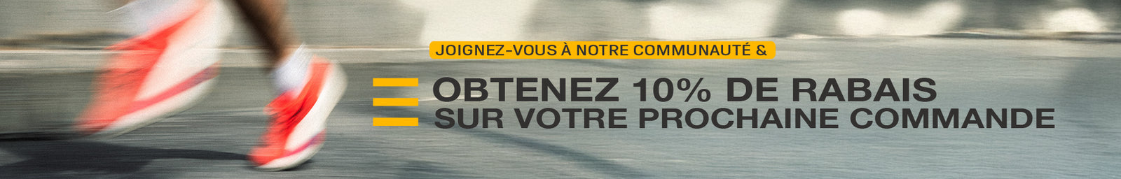 Bannière inscription à l'infolettre Le Coureur