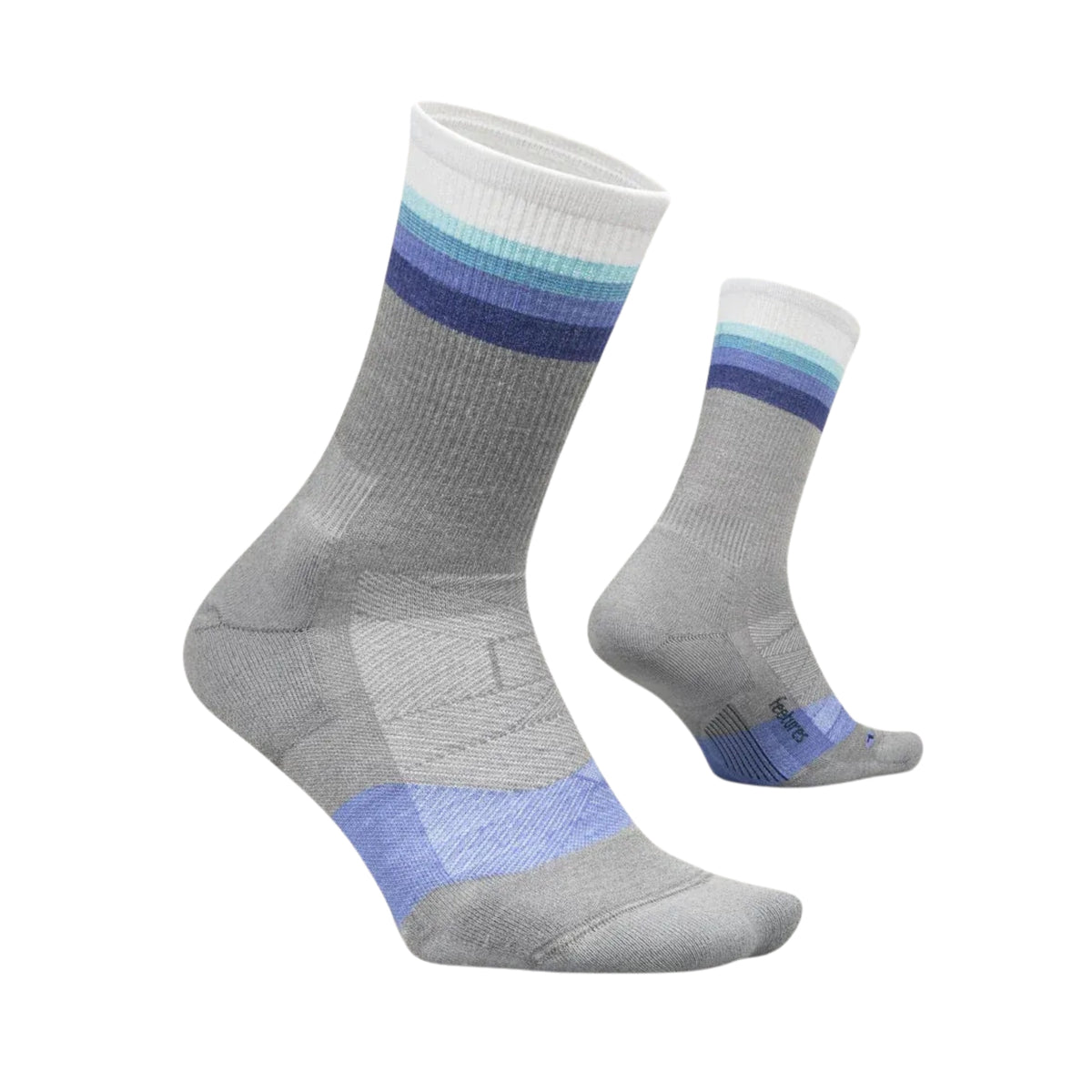 FEETURES MERINO 10 MINI CREW LUMINOUS - FEMME