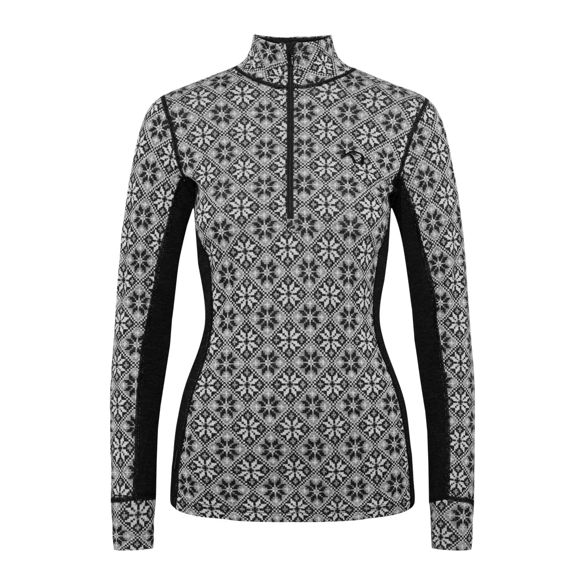 KARI TRAA ROSE WOOL HALF ZIP - FEMME