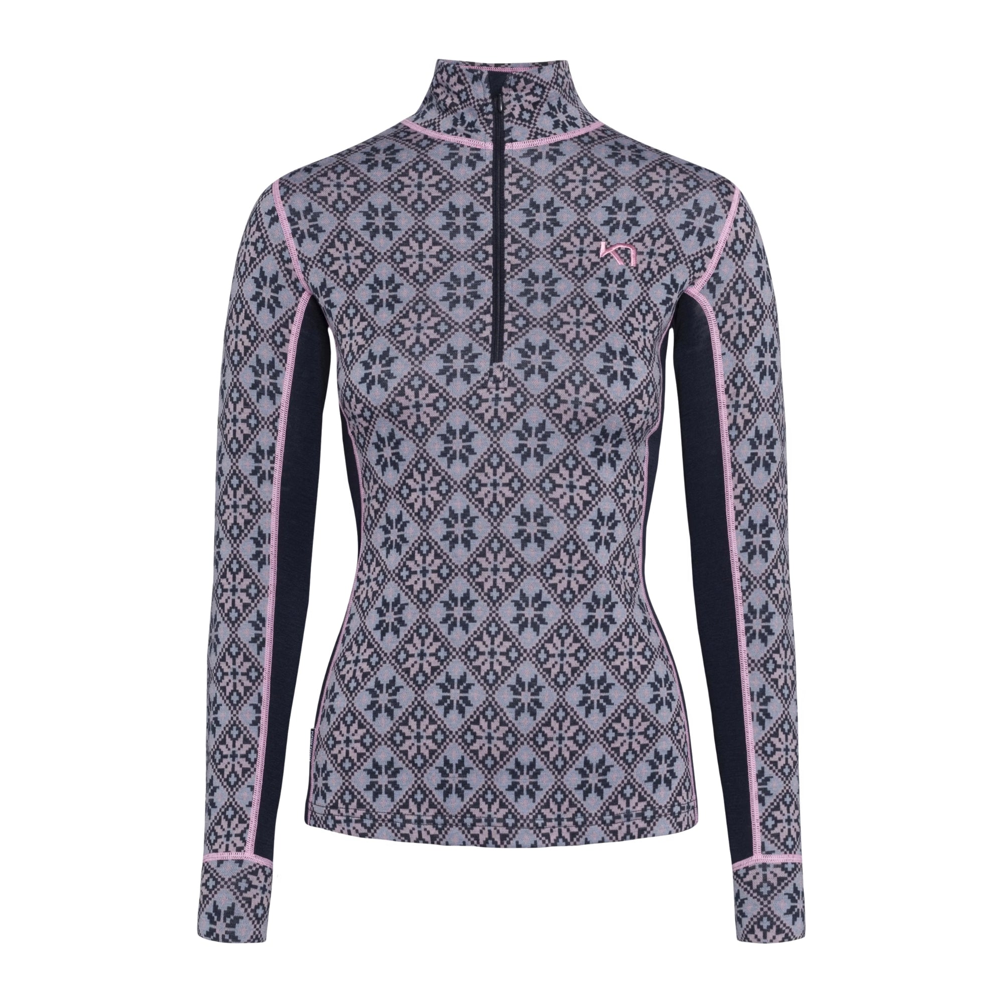 KARI TRAA ROSE WOOL HALF ZIP - FEMME