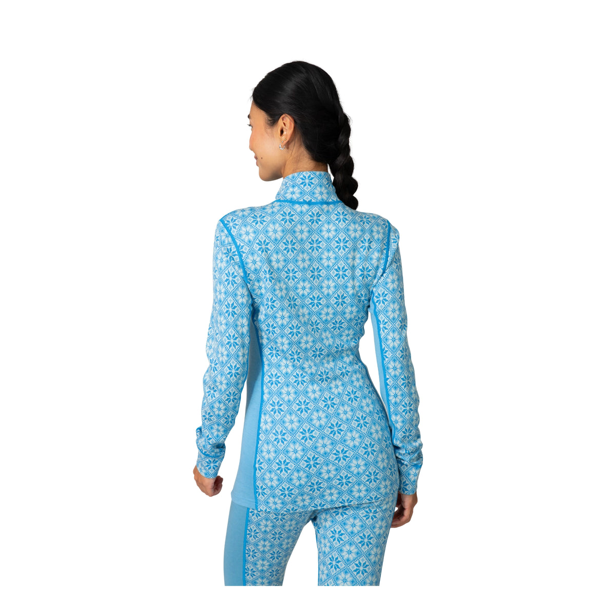 KARI TRAA ROSE WOOL HALF ZIP - FEMME
