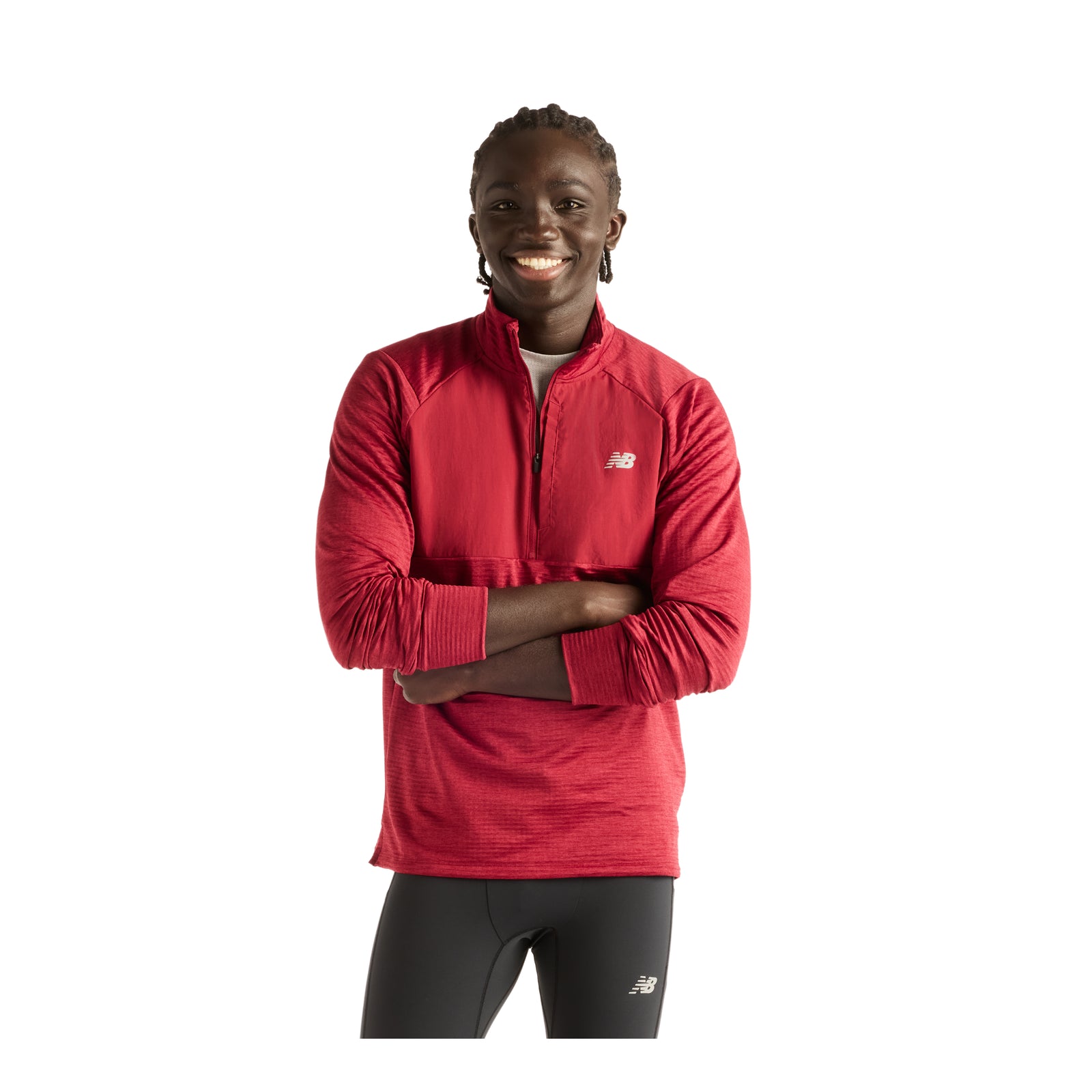 NEW BALANCE ATHLETICS HEAT GRID 1/2 ZIP - MEN