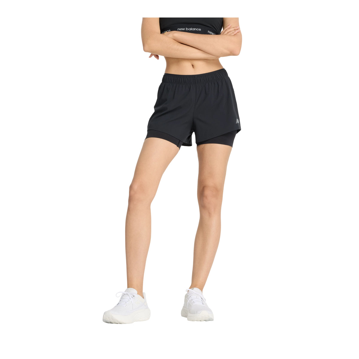 NEW BALANCE RC SEAMLESS 2 EN 1 SHORT 3" - FEMME