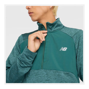 NEW BALANCE ATHLETICS HEAT GRID 1/2 ZIP - HOMME