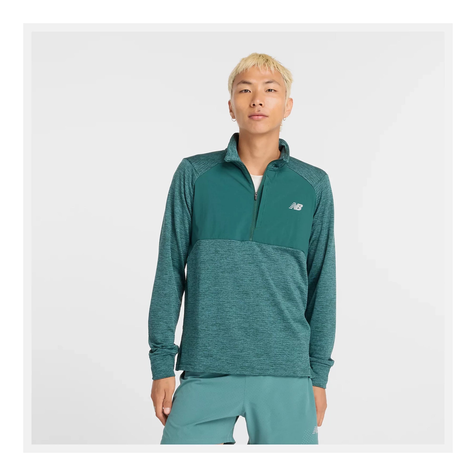 NEW BALANCE ATHLETICS HEAT GRID 1/2 ZIP - MEN