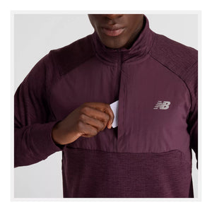 NEW BALANCE ATHLETICS HEAT GRID 1/2 ZIP - HOMME