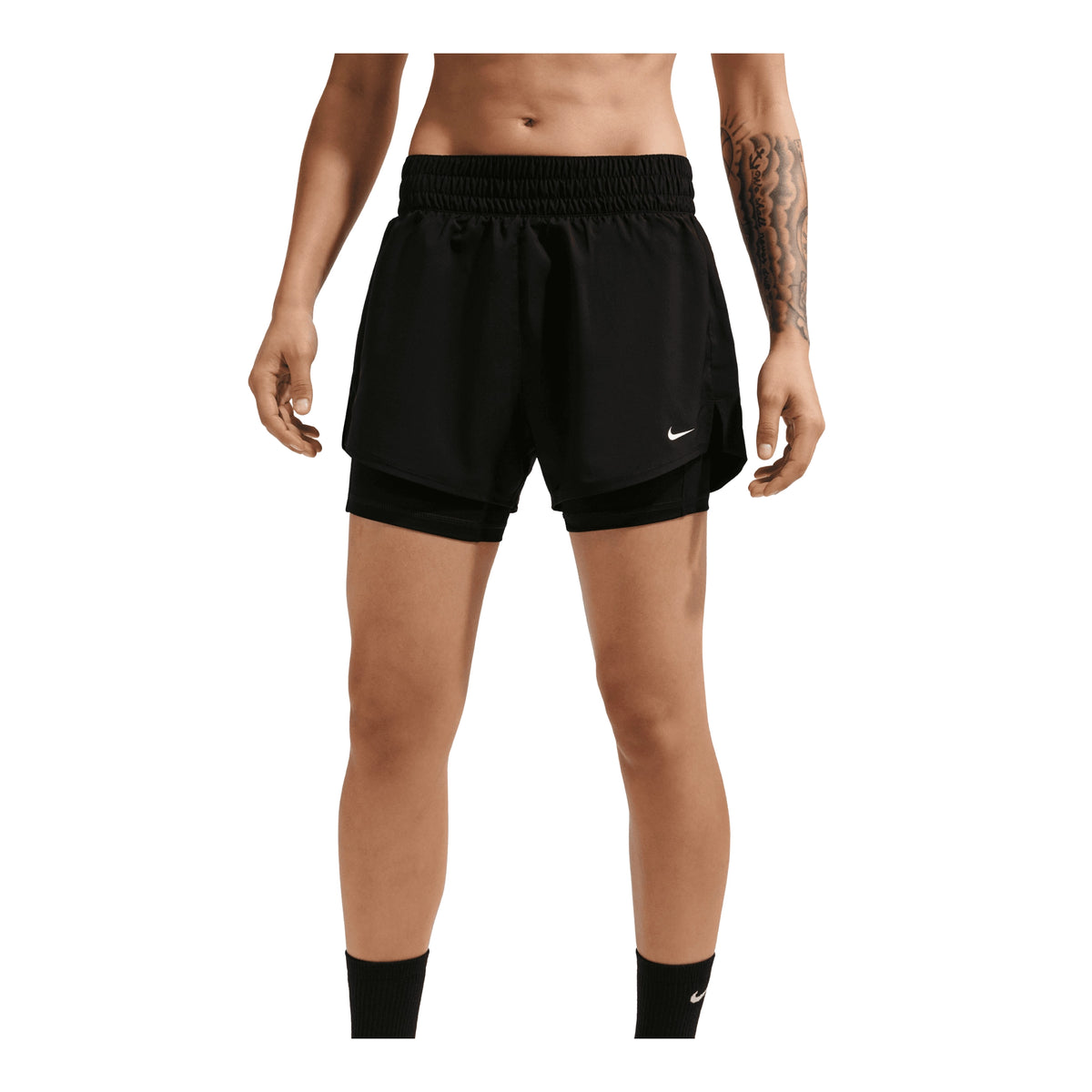 NIKE DRI-FIT ONE HIGH-RAISED 2-IN-1 SHORTS - WOMEN