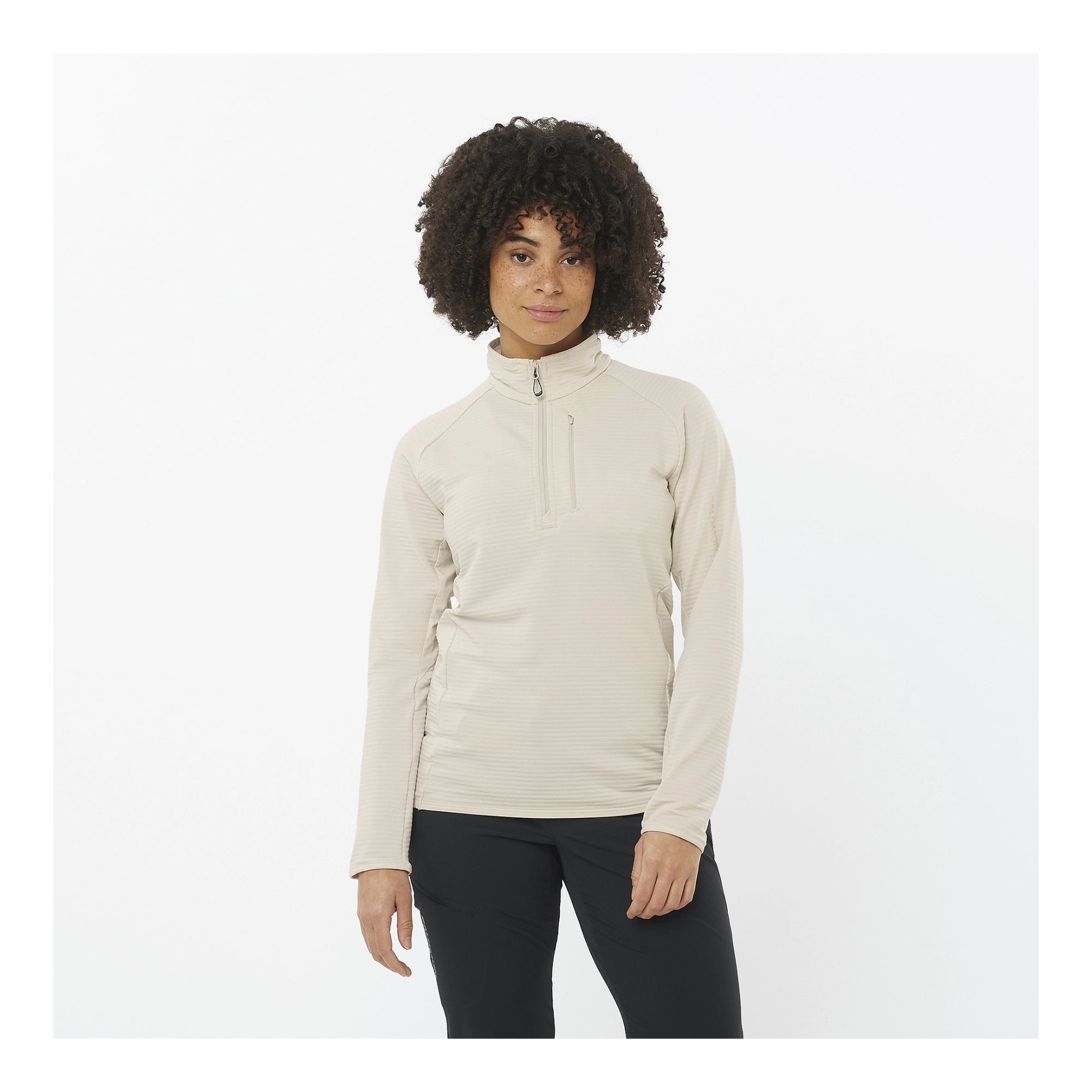 SALOMON ESSENTIAL LIGHTWARM HALF ZIP - FEMME