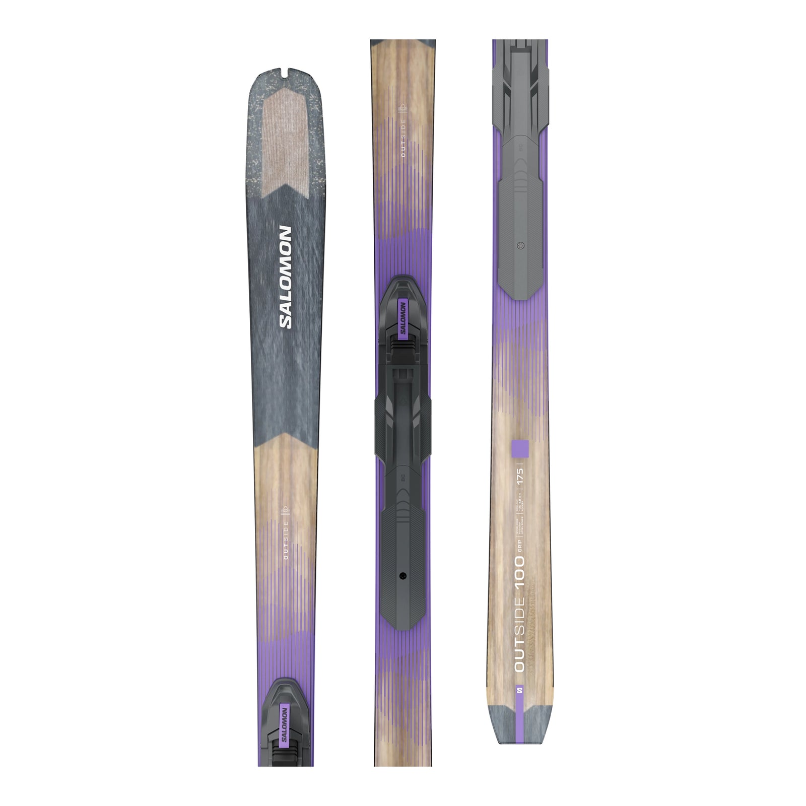 SALOMON OUTSIDE 100 GRIP (FIXATIONS INCLUSES)