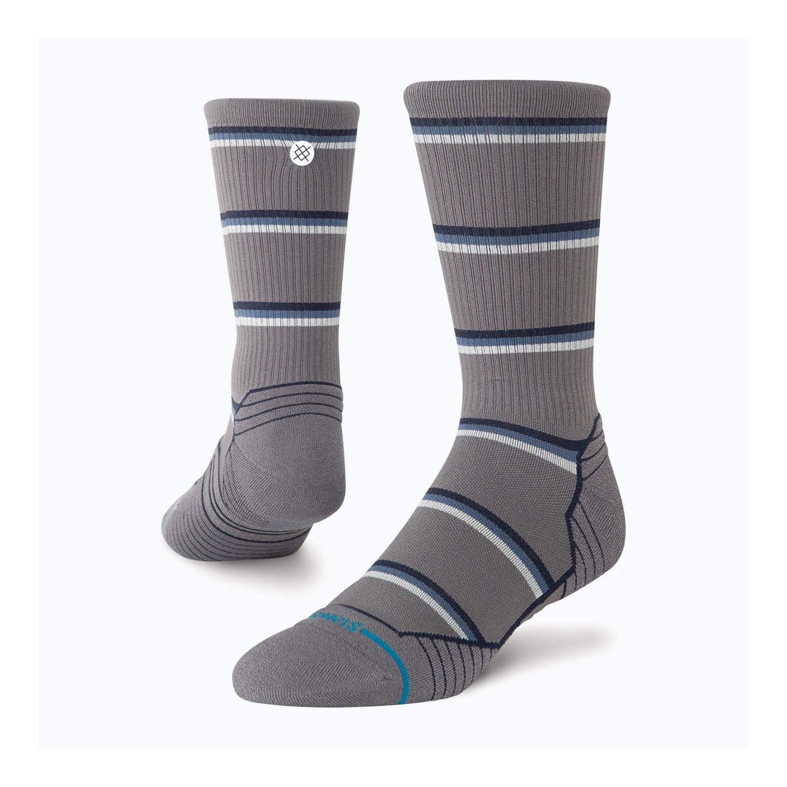 STANCE RUN MULTISTRIPE RIBBED CREW - UNISEXE