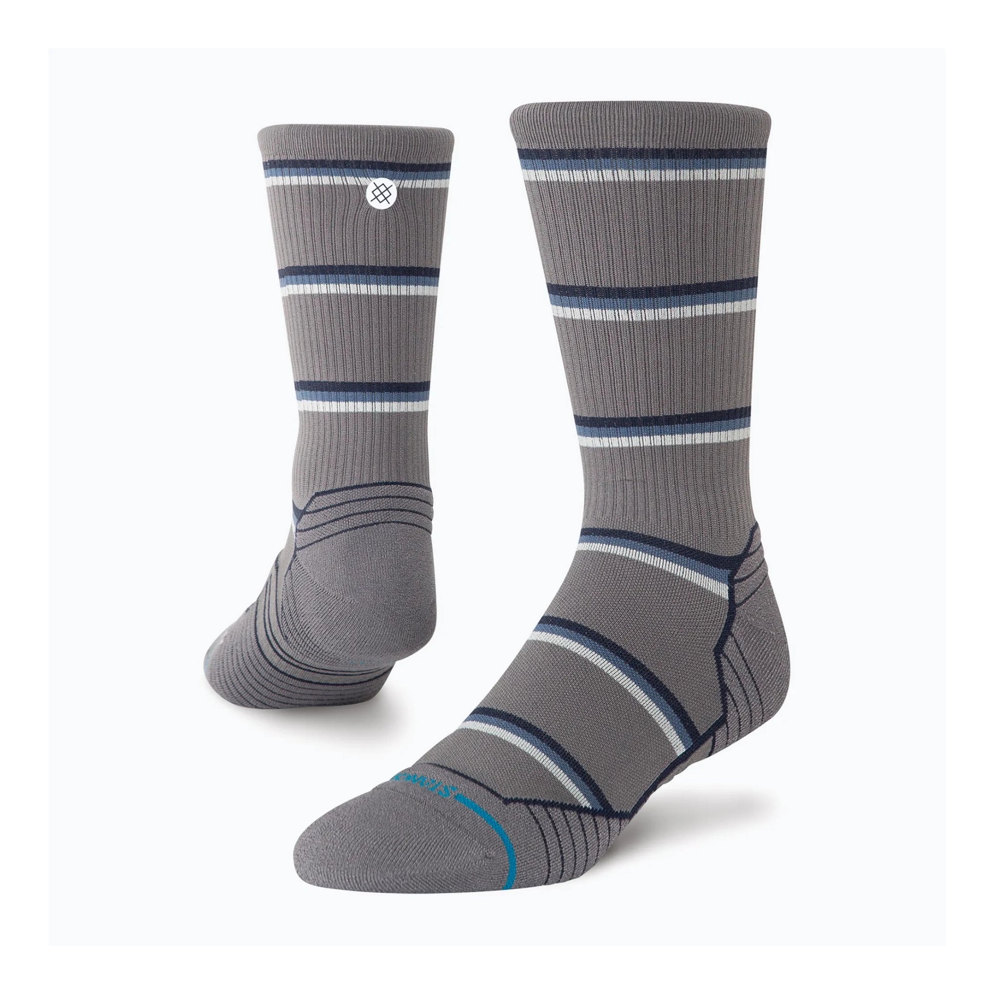 STANCE RUN MULTISTRIPE RIBBED CREW - UNISEXE