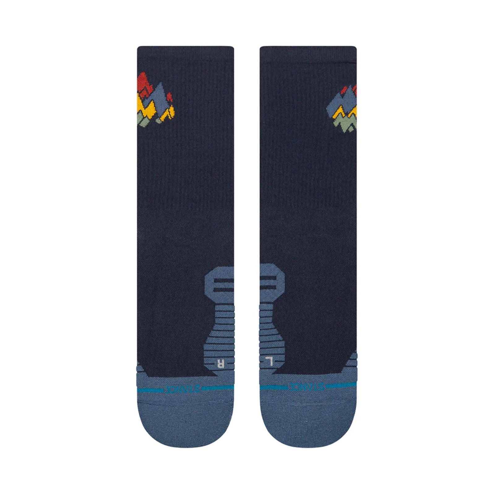 STANCE RUN PEAKS RIBBED LÉGER CREW - UNISEXE