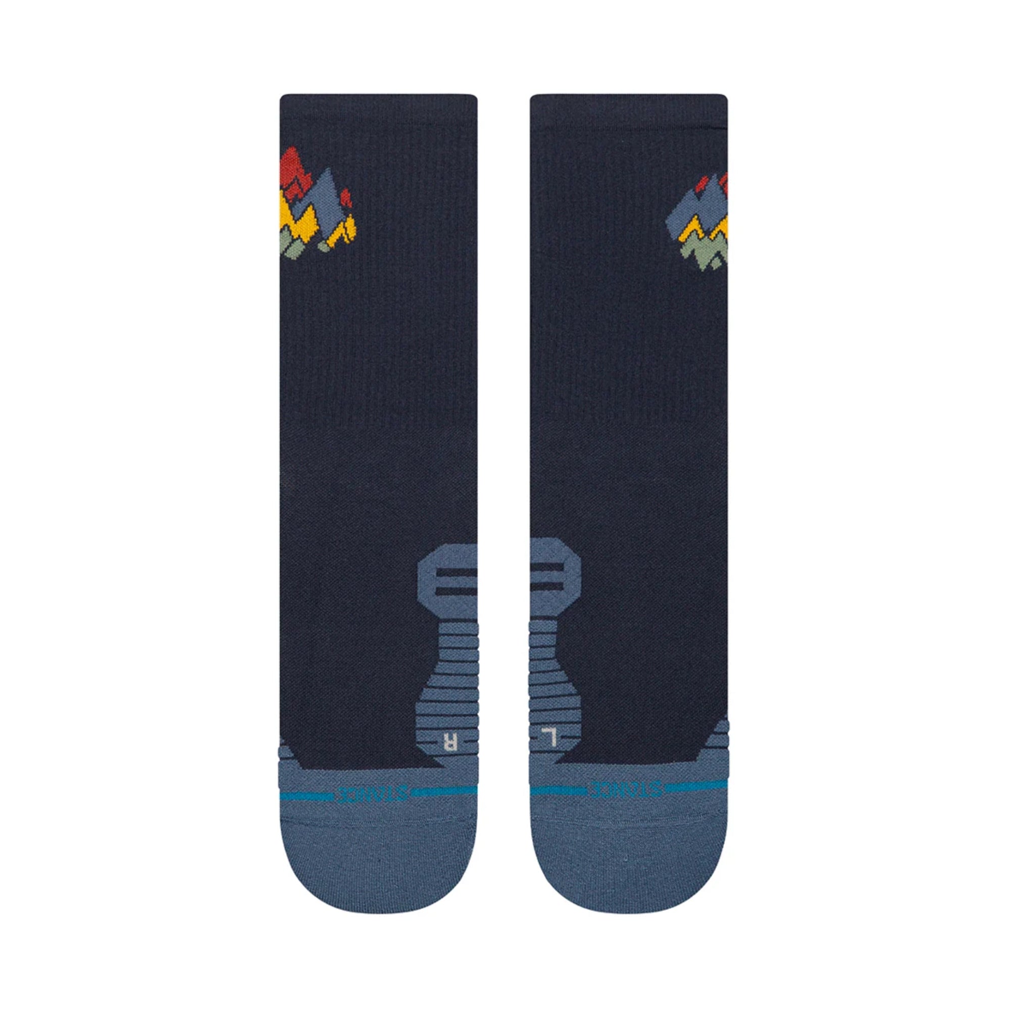 STANCE RUN PEAKS RIBBED LÉGER CREW - UNISEXE