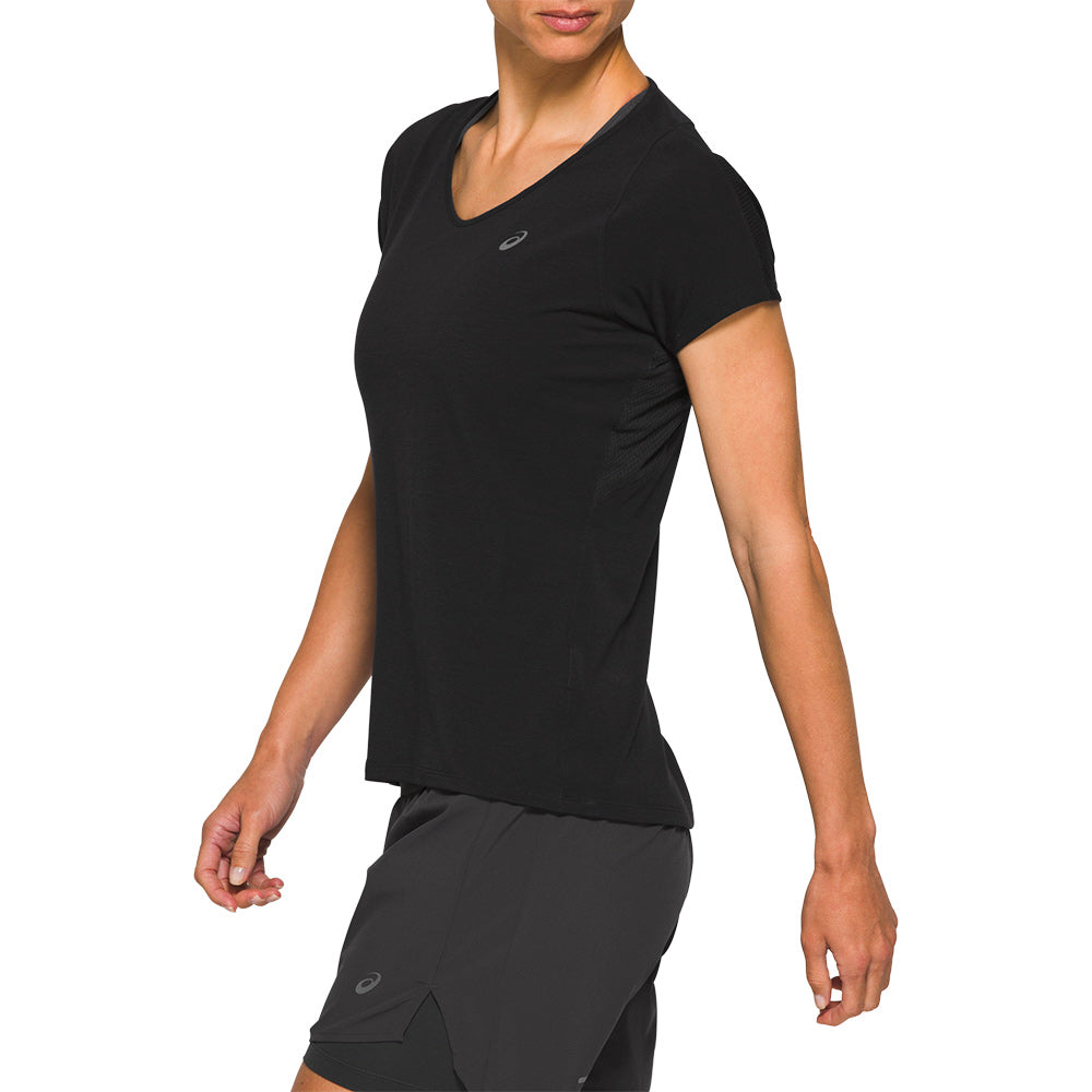 ASICS V-NECK SS TOP - FEMME