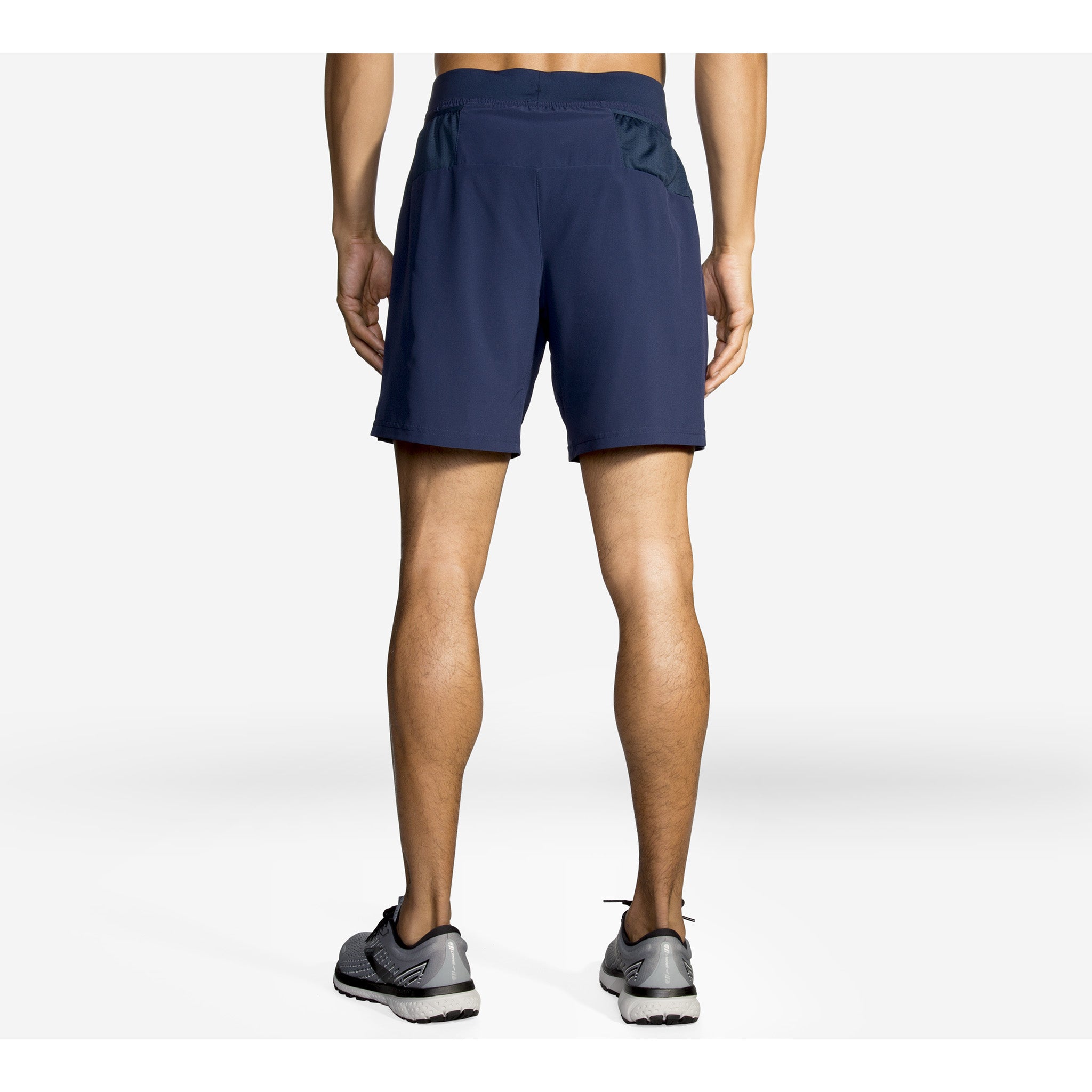 Short De Running Brooks Pour Homme - Entrejambe 12,7 Cm, Léger, Avec Poches Zippées, En Polyester Recyclé - 7