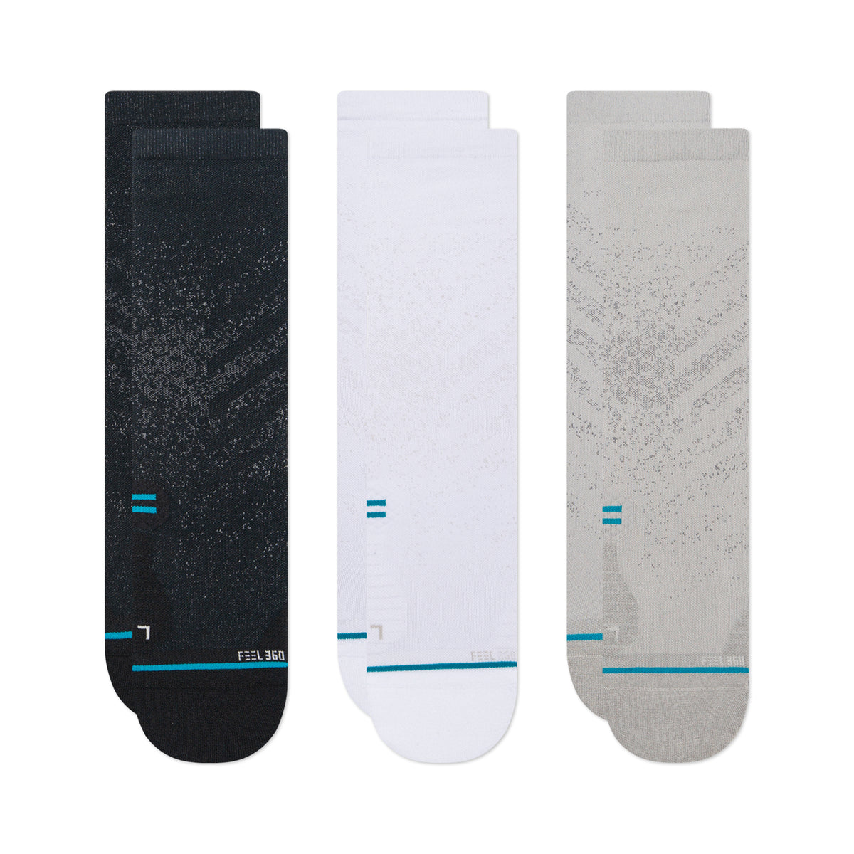 STANCE RUN LIGHT CREW SOCKS 3 PACK - UNISEXE