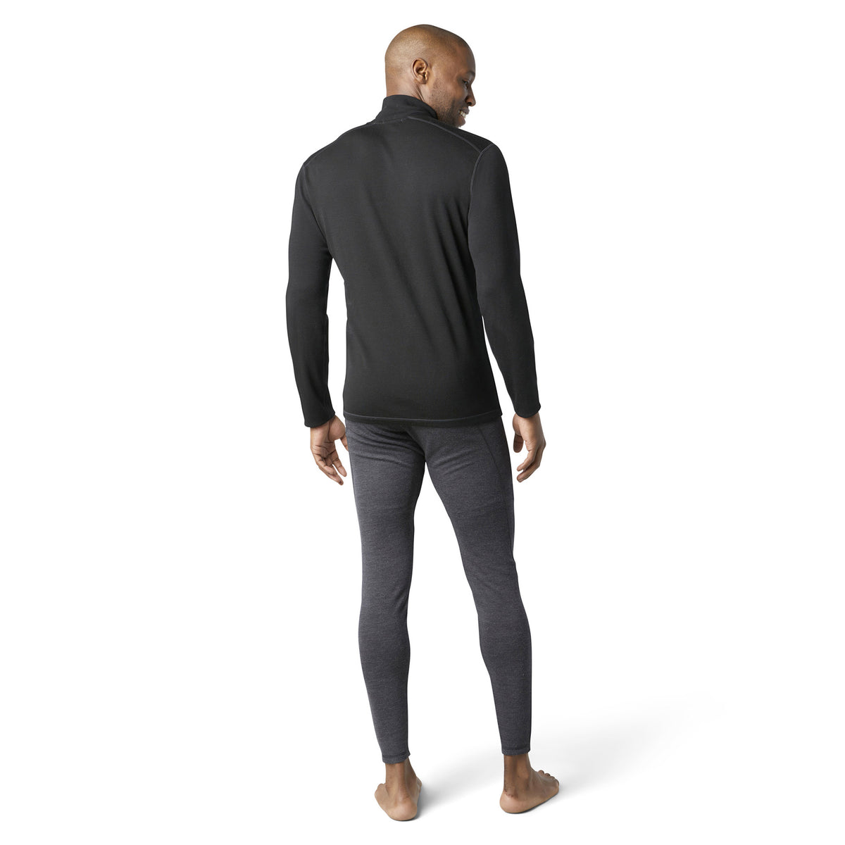SMARTWOOL CLASSIC THERMAL MERINO BASE LAYER 1/4 ZIP - HOMME